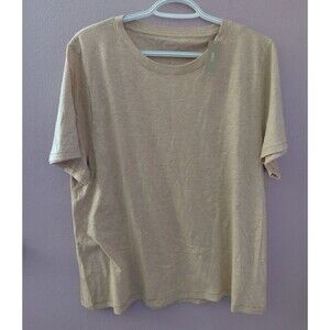 J Crew "Vintage Cotton" Tshirt Women's Size XXL Beige Closet Staple Lightweight
